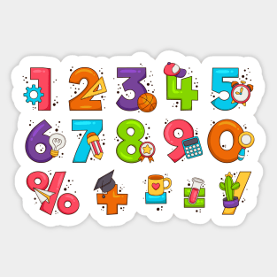 Mathematical Symbols Sticker